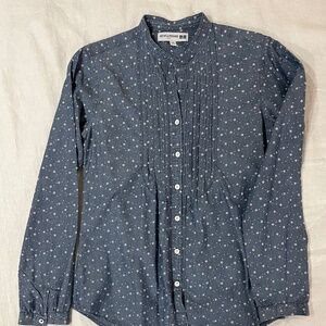 Uniqlo Ines de la Fressange Chambray Button Up Shirt X-Small